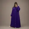 Robe Longue Nawaim avec Col à Nœud