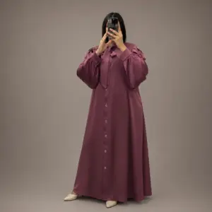 Robe Longue Nawaim avec Col à Nœud