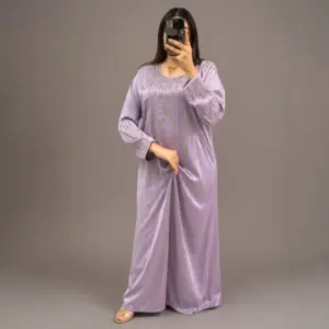 Caftan Perlé avec Strass Dorés