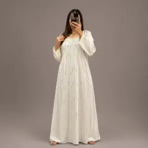 Caftan Perlé avec Strass Dorés