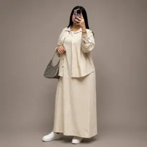 Ensemble Femme en Lin Froissé